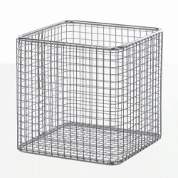 Wire baskets square, stainless steel